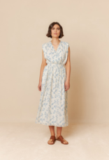 Indi and Cold Harmony Crossover Elastic Cotton Maxi Dress