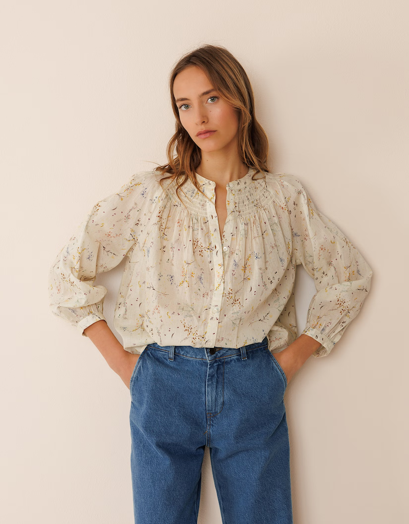 Indi and Cold Anora Organic Cotton Raglan Blouse