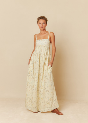 Indi and Cold Liesel Organic Cotton Voile Maxi Dress