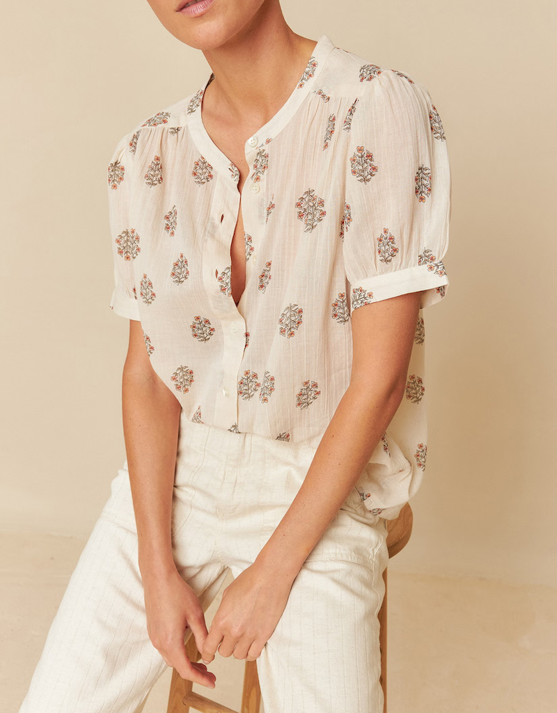 Indi and Cold Emilia Printed Organic Cotton Top