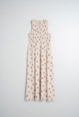 Indi and Cold Robbie Smocked Organic Cotton Midi Dress