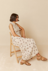 Indi and Cold Robbie Smocked Organic Cotton Midi Dress