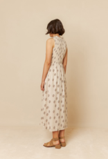Indi and Cold Robbie Smocked Organic Cotton Midi Dress