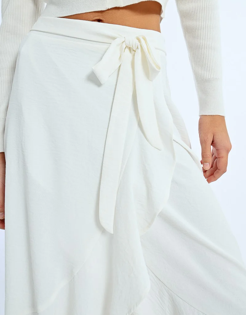 Molly Bracken Sandrine Ruffled Wrap Skirt