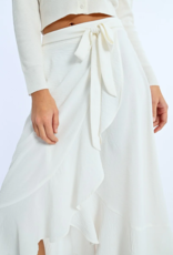 Molly Bracken Sandrine Ruffled Wrap Skirt
