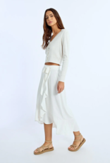 Molly Bracken Sandrine Ruffled Wrap Skirt