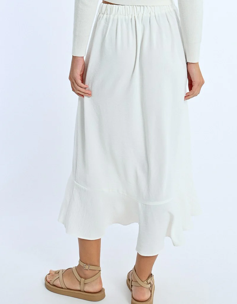 Molly Bracken Sandrine Ruffled Wrap Skirt
