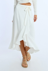 Molly Bracken Sandrine Ruffled Wrap Skirt