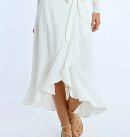 Molly Bracken Sandrine Ruffled Wrap Skirt