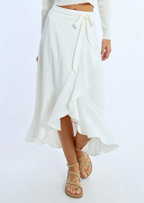 Molly Bracken Sandrine Ruffled Wrap Skirt
