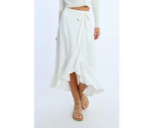 Sandrine Ruffled Wrap Skirt - Adorn Boutique