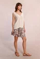 Molly Bracken Val Lace Trim Sleeveless Top