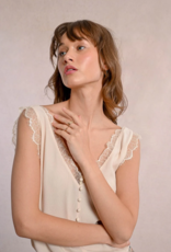 Molly Bracken Val Lace Trim Sleeveless Top