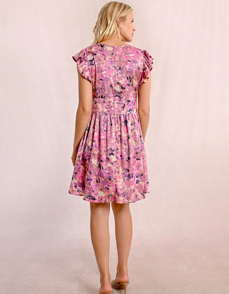 Molly Bracken Tamara Printed Mini Dress
