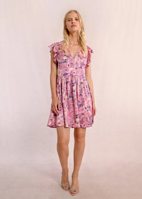 Molly Bracken Tamara Printed Mini Dress