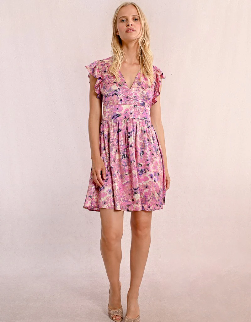 Molly Bracken Tamara Printed Mini Dress