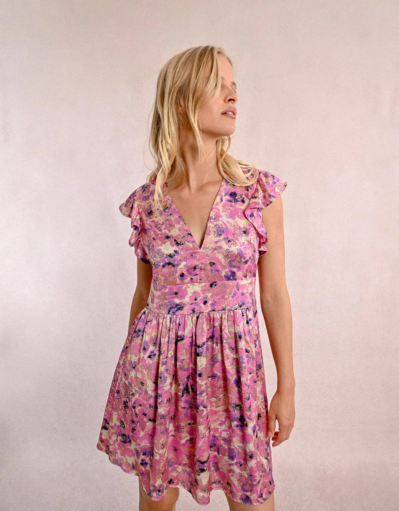 Molly Bracken Tamara Printed Mini Dress