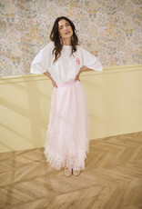 Cream Eta Soft Tulle Midi Skirt