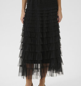 Cream Eta Soft Tulle Midi Skirt **XL/XXL**