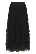 Cream Eta Soft Tulle Midi Skirt