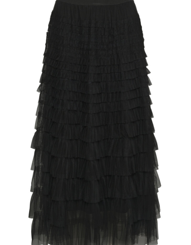 Cream Eta Soft Tulle Midi Skirt