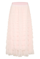 Cream Eta Soft Tulle Midi Skirt
