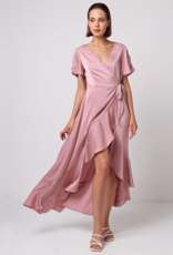 Angel Eye Iris Flutter Maxi Dress in Mauve
