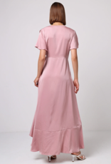 Angel Eye Iris Flutter Maxi Dress in Mauve