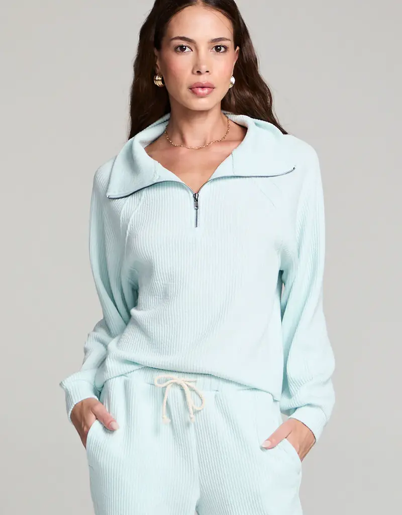 Saltwater Luxe Half-Zip Raglan Pullover