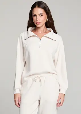 Saltwater Luxe Half-Zip Raglan Pullover *X-LARGE LEFT*