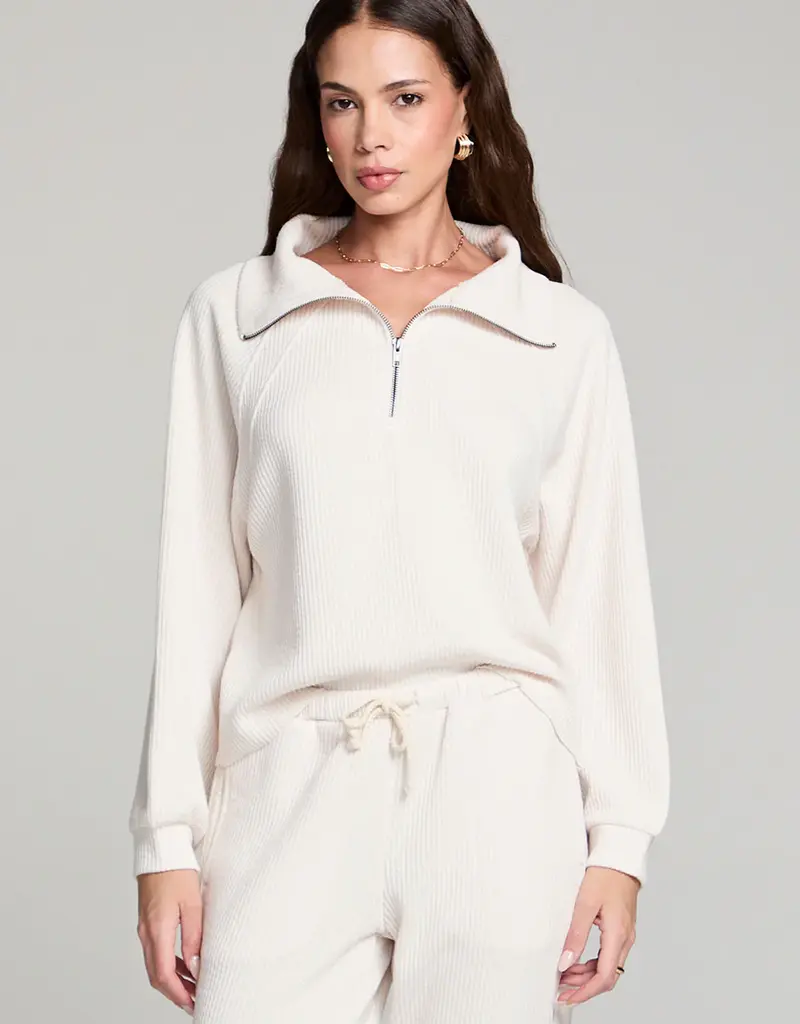 Saltwater Luxe Half-Zip Raglan Pullover