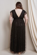 Soieblu Star Maxi Dress in Black