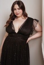 Soieblu Star Maxi Dress in Black