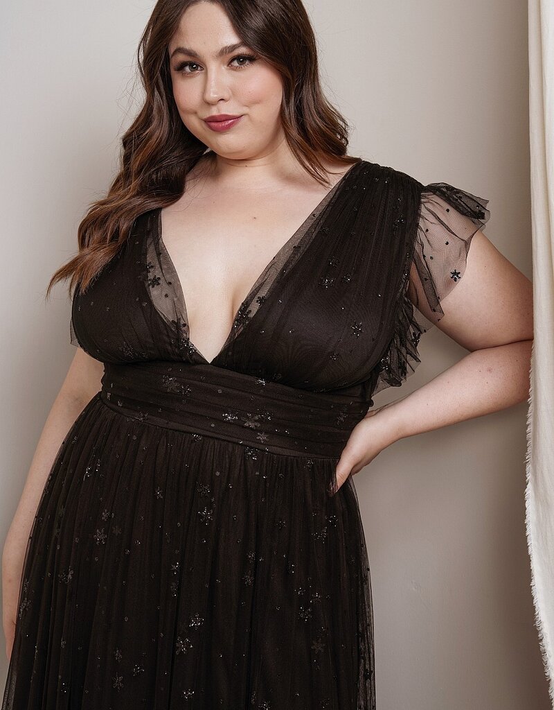 Soieblu Star Maxi Dress in Black