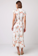 Angel Eye Lime Floral Wrap Dress