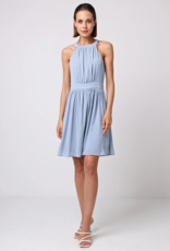 Angel Eye Loganberry Mini Dress in Dusty Blue