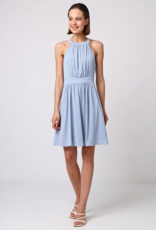 Angel Eye Loganberry Mini Dress in Dusty Blue