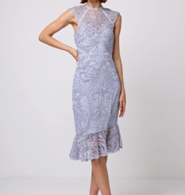 Angel Eye Fox Lace Detail Mermaid Midi Dress