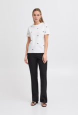 ICHI Camino T-Shirt with Embroidered Bows