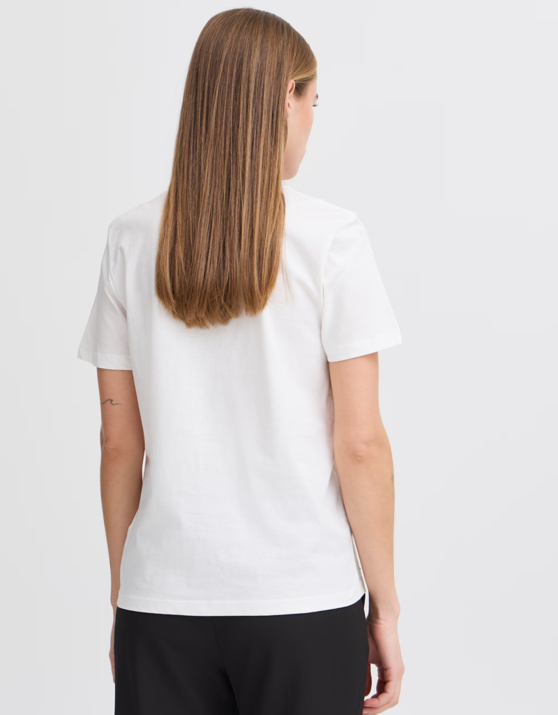 ICHI Camino T-Shirt with Embroidered Bows