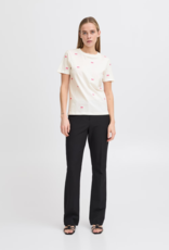ICHI Camino T-Shirt with Embroidered Bows
