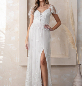 Soieblu Angelica Embellished Gown in White
