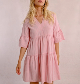 Molly Bracken Stassi Striped Babydoll Dress