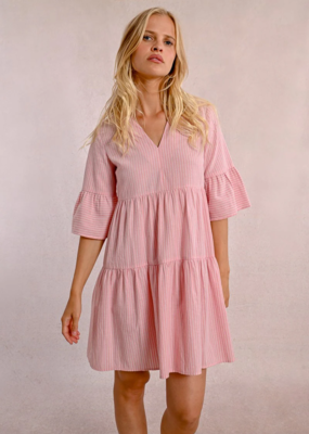 Molly Bracken Stassi Striped Babydoll Dress