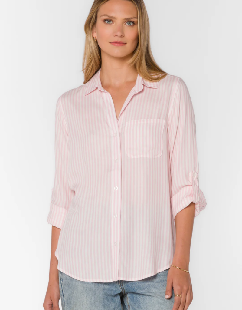 Velvet Heart Elisa Shirt With Roll Tab Sleeves