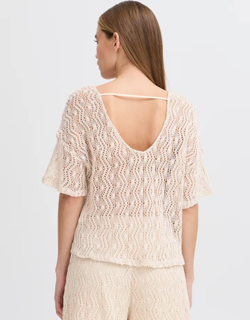 ICHI Naonna Crochet T-Shirt