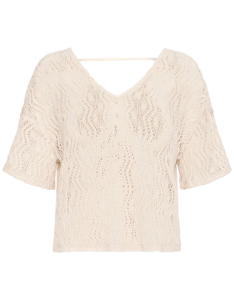 ICHI Naonna Crochet T-Shirt