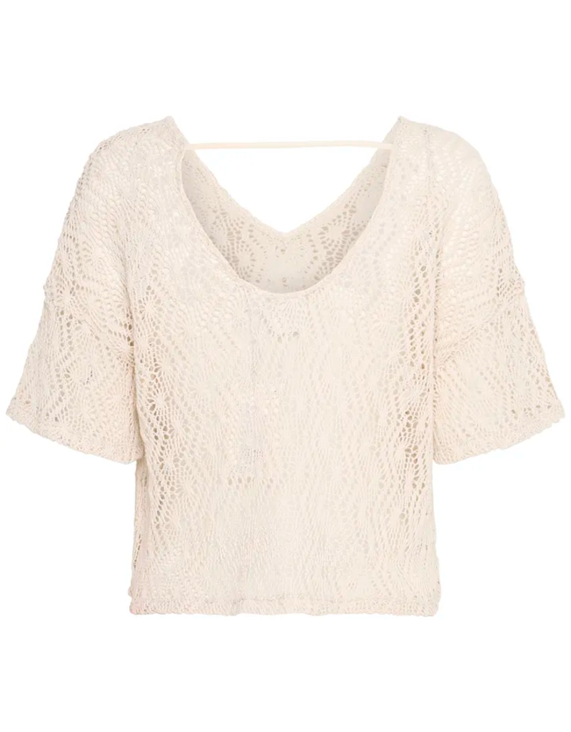 ICHI Naonna Crochet T-Shirt
