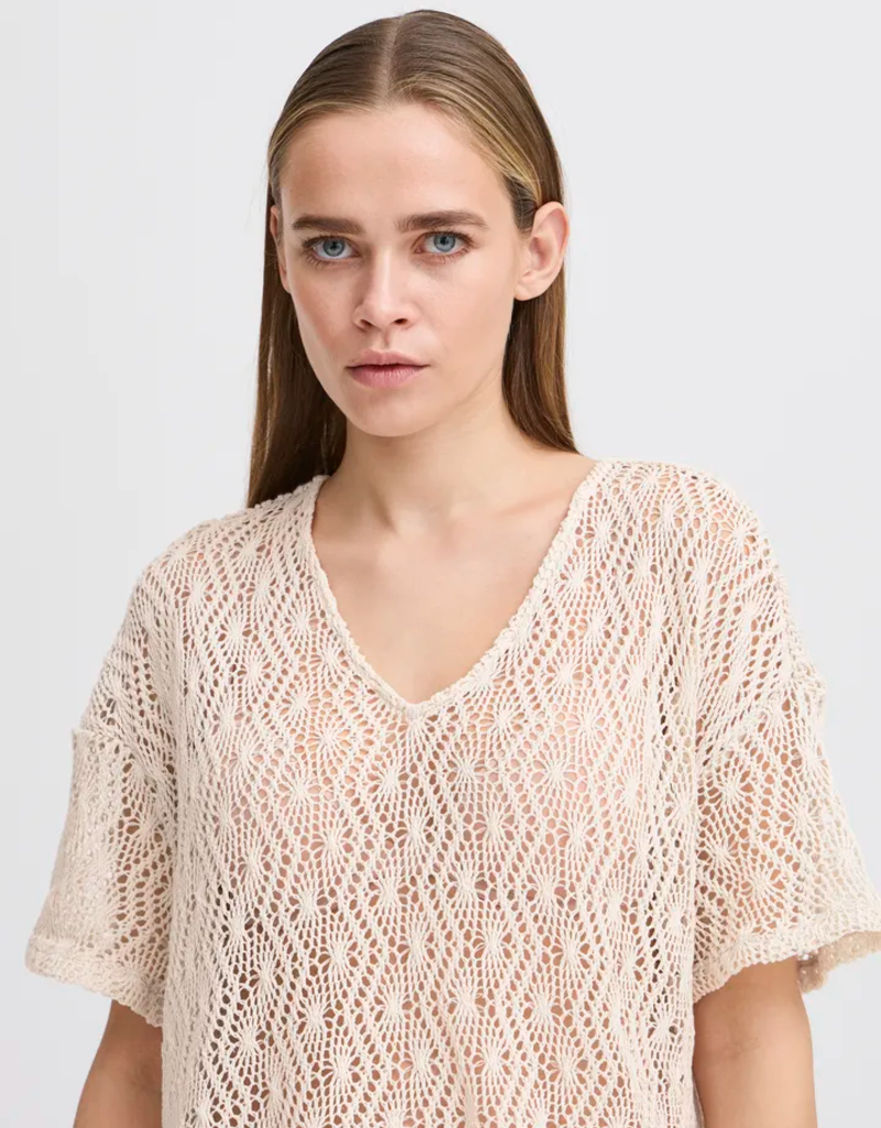 ICHI Naonna Crochet T-Shirt