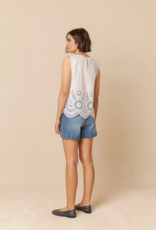 Indi and Cold Loretta Eyelet Print Tank